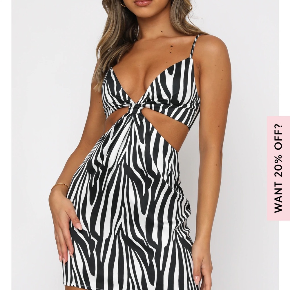Zebra mini dress